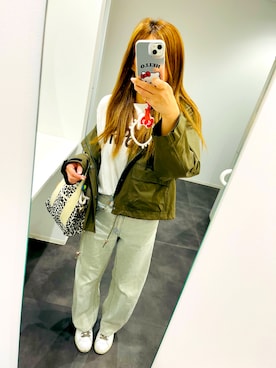 「仕事着」｜「アイテム（ジャケット/アウター）」を使った、k___93mamさん（レディース・163cm）の春コーディネート