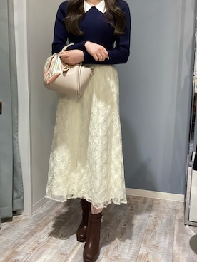 「MISCH MASCH（ミッシュマッシュ）のアイテム」を使った、河原町OPA店さん（レディース・160cm）の春コーディネート