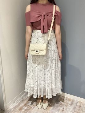 「MISCH MASCH（ミッシュマッシュ）のアイテム（トップス）」を使った、河原町OPA店さん（レディース・155cm）の春コーディネート