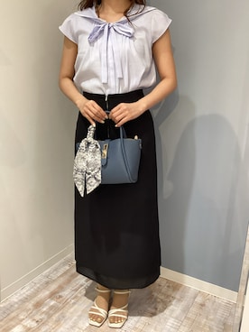 「MISCH MASCH（ミッシュマッシュ）のアイテム（トップス）」を使った、河原町OPA店さん（レディース・155cm）の春コーディネート
