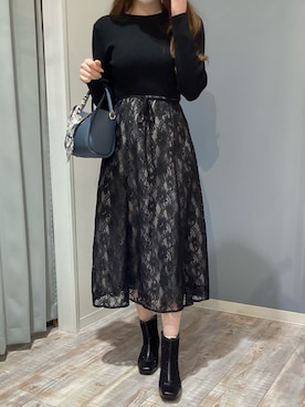 河原町OPA店さん（レディース・160cm）の冬コーディネート