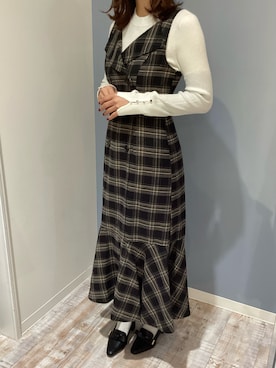 「ORiental TRaffic（オリエンタルトラフィック）のアイテム（パンプス）」を使った、河原町OPA店さん（レディース・160cm）の秋コーディネート