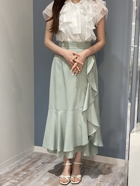「MISCH MASCH（ミッシュマッシュ）のアイテム（スカート）」を使った、河原町OPA店さん（レディース・160cm）の春コーディネート