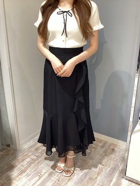 「MISCH MASCH（ミッシュマッシュ）のアイテム（スカート）」を使った、河原町OPA店さん（レディース・160cm）の春コーディネート