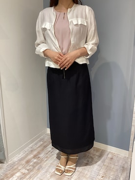 「MISCH MASCH（ミッシュマッシュ）のアイテム（トップス）」を使った、河原町OPA店さん（レディース・155cm）の春コーディネート