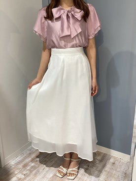 「MISCH MASCH（ミッシュマッシュ）のアイテム（スカート）」を使った、河原町OPA店さん（レディース・160cm）の春コーディネート