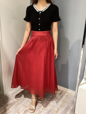 「MISCH MASCH（ミッシュマッシュ）のアイテム（スカート）」を使った、河原町OPA店さん（レディース・160cm）の春コーディネート