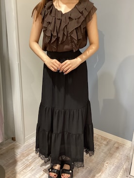 「MISCH MASCH（ミッシュマッシュ）のアイテム」を使った、河原町OPA店さん（レディース・160cm）の夏コーディネート