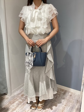 「MISCH MASCH（ミッシュマッシュ）のアイテム（トップス）」を使った、河原町OPA店さん（レディース・155cm）の春コーディネート