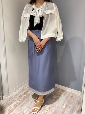「MISCH MASCH（ミッシュマッシュ）のアイテム（トップス）」を使った、河原町OPA店さん（レディース・155cm）の春コーディネート
