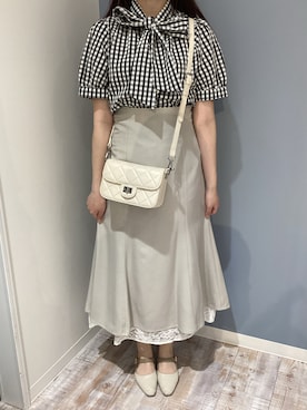 「MISCH MASCH（ミッシュマッシュ）のアイテム（トップス）」を使った、河原町OPA店さん（レディース・155cm）の春コーディネート