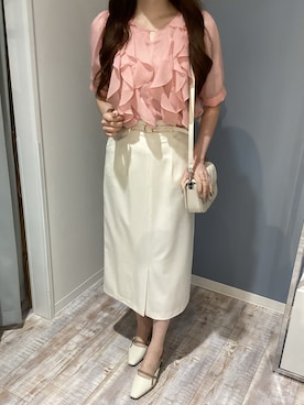 「MISCH MASCH（ミッシュマッシュ）のアイテム（トップス）」を使った、河原町OPA店さん（レディース・160cm）の春コーディネート