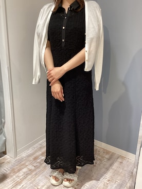 「黒ワンピ」｜河原町OPA店さん（レディース・160cm）の春コーディネート
