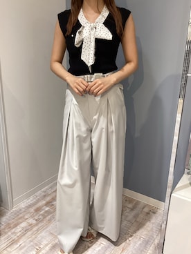 「MISCH MASCH（ミッシュマッシュ）のアイテム」を使った、河原町OPA店さん（レディース・160cm）の夏コーディネート