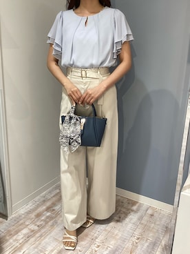 「MISCH MASCH（ミッシュマッシュ）のアイテム（トップス）」を使った、河原町OPA店さん（レディース・155cm）の春コーディネート