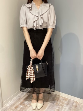 「MISCH MASCH（ミッシュマッシュ）のアイテム（トップス）」を使った、河原町OPA店さん（レディース・155cm）の春コーディネート