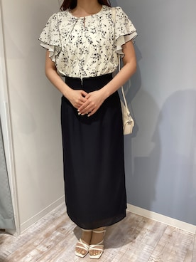 「MISCH MASCH（ミッシュマッシュ）のアイテム（トップス）」を使った、河原町OPA店さん（レディース・155cm）の春コーディネート