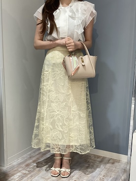 「MISCH MASCH（ミッシュマッシュ）のアイテム（スカート）」を使った、河原町OPA店さん（レディース・160cm）の春コーディネート