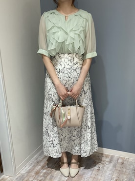 「ORiental TRaffic（オリエンタルトラフィック）のアイテム」を使った、河原町OPA店さん（レディース・155cm）の春コーディネート