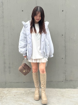 「one after another NICE CLAUP（ワンアフターアナザーナイスクラップ）のアイテム（スウェット）」を使った、わかなさん（レディース・160cm）の秋コーディネート