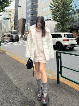 「one after another NICE CLAUP（ワンアフターアナザーナイスクラップ）のアイテム（ジャケット/アウター）」を使った、わかなさん（骨格ウェーブ・レディース・160cm）の秋コーディネート
