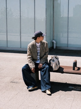 「Graphpaper（グラフペーパー）のアイテム」を使った、RYOTAさん（メンズ・169cm）の春コーディネート