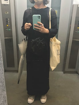 「HEREU（ヘリュー）のアイテム（バッグ）」を使った、ahiroさん（レディース・165cm）の夏コーディネート