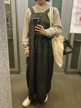「THE SHINZONE（ザ　シンゾーン）のアイテム（ワンピース/ドレス）」を使った、ahiroさん（レディース・165cm）の春コーディネート