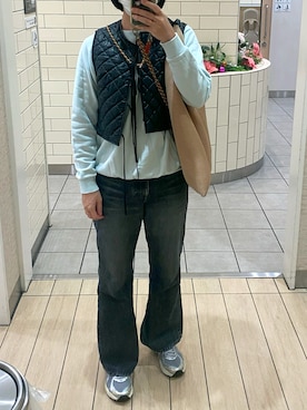 「アイテム（スウェット）」を使った、ahiroさん（レディース・165cm）の秋コーディネート