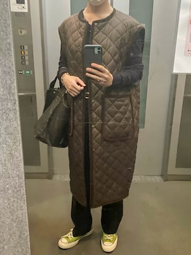 「THE SHINZONE（ザ　シンゾーン）のアイテム（その他アウター）」を使った、ahiroさん（レディース・165cm）の秋コーディネート