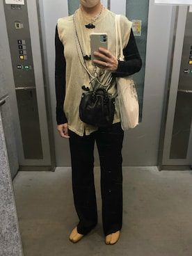 「HEREU（ヘリュー）のアイテム（バッグ）」を使った、ahiroさん（レディース・165cm）の秋コーディネート