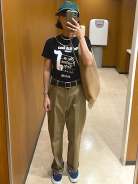 「MM6 Maison Margiela（ｴﾑｴﾑｼｯｸｽ ﾒｿﾞﾝ ﾏﾙｼﾞｪﾗ）のアイテム」を使った、ahiroさん（骨格ウェーブ・レディース・165cm）の夏コーディネート