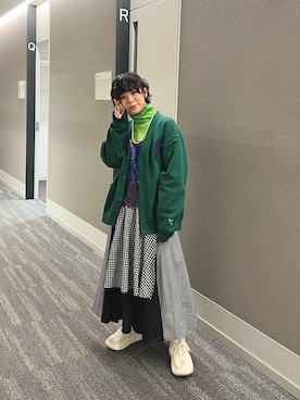 光永さん（レディース・159cm）の冬コーディネート