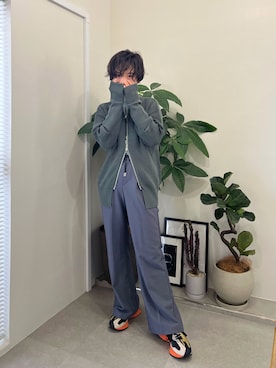 「Mayree（メイリー）のアイテム（パンツ）」を使った、光永さん（レディース・159cm）の春コーディネート