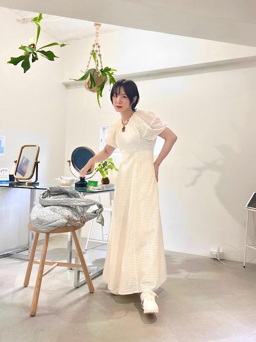 【美品】クラネ　ドットメッシュワンピース　結婚式にも 美品】クラネ ドットメッシュワンピース 結婚式にも レディース