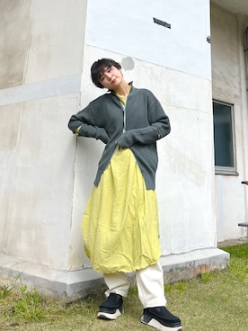 「ごきげんウィーク」｜「アイテム（スリッポン）」を使った、光永さん（レディース・159cm）の春コーディネート