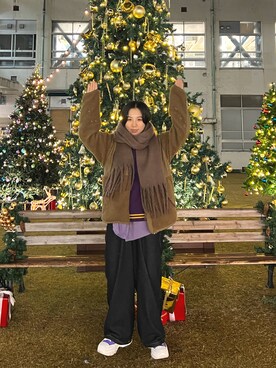 光永さん(レディース・159cm)の冬コーディネート