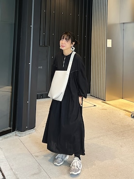 「CHOUCHOU（チュチュ）のアイテム」を使った、光永さん（レディース・159cm）の秋コーディネート