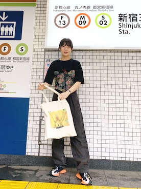 「17kg（イチナナキログラム）のアイテム」を使った、光永さん（レディース・159cm）の秋コーディネート