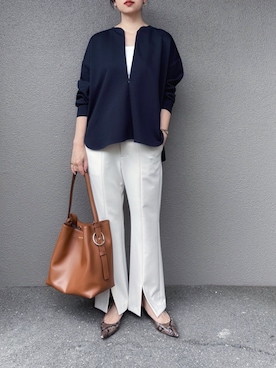 「アイテム（腕時計）」を使った、さくらさん（レディース・163cm）の秋コーディネート