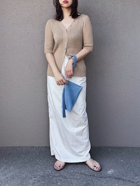 「LE TALON（ルタロン）のアイテム」を使った、さくらさん（レディース・163cm）の夏コーディネート
