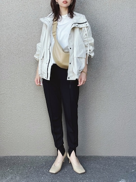 「ミックススタイル」｜「アイテム（ブルゾン）」を使った、さくらさん（レディース・163cm）の春コーディネート