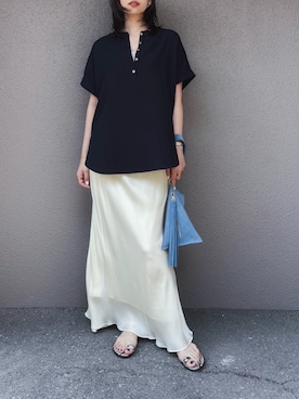 「LE TALON（ルタロン）のアイテム」を使った、さくらさん（レディース・163cm）の夏コーディネート