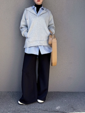 「アイテム（スウェット）」を使った、さくらさん（レディース・163cm・40代）の冬コーディネート