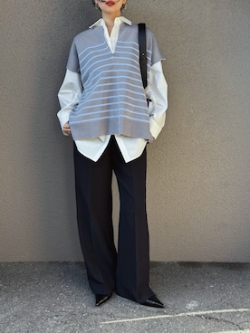 「OSOI（オソイ）のアイテム」を使った、さくらさん（レディース・163cm）の春コーディネート