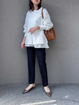 「アイテム（ブーツ）」を使った、さくらさん（レディース・163cm）の春コーディネート