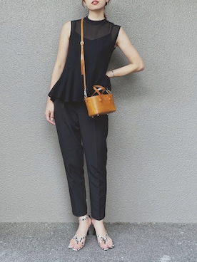 「Luftrobe（ルフトローブ）のアイテム」を使った、さくらさん（レディース・163cm）の夏コーディネート