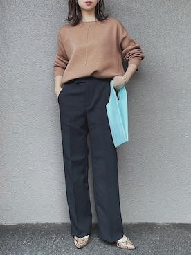 さくらさん（骨格ストレート・レディース・163cm）の冬コーディネート