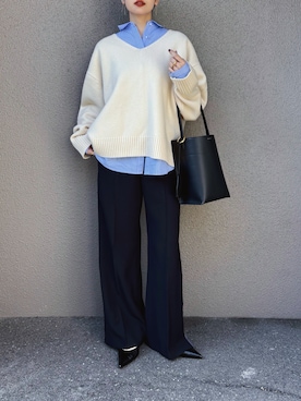 「Emma Taylor（エマテイラー）のアイテム」を使った、さくらさん（レディース・163cm）の冬コーディネート