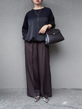 「アイテム（腕時計）」を使った、さくらさん（レディース・163cm）の秋コーディネート
